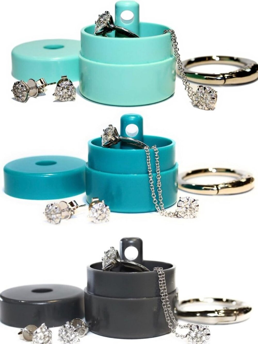Travel Jewelry Box Case - Portable Ring Holder & Organizer for Women & Girls
